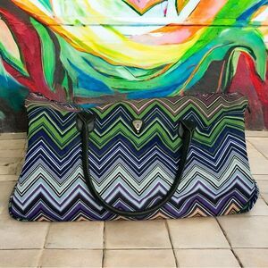 Calpak Chevron Weekender Duffle Bag